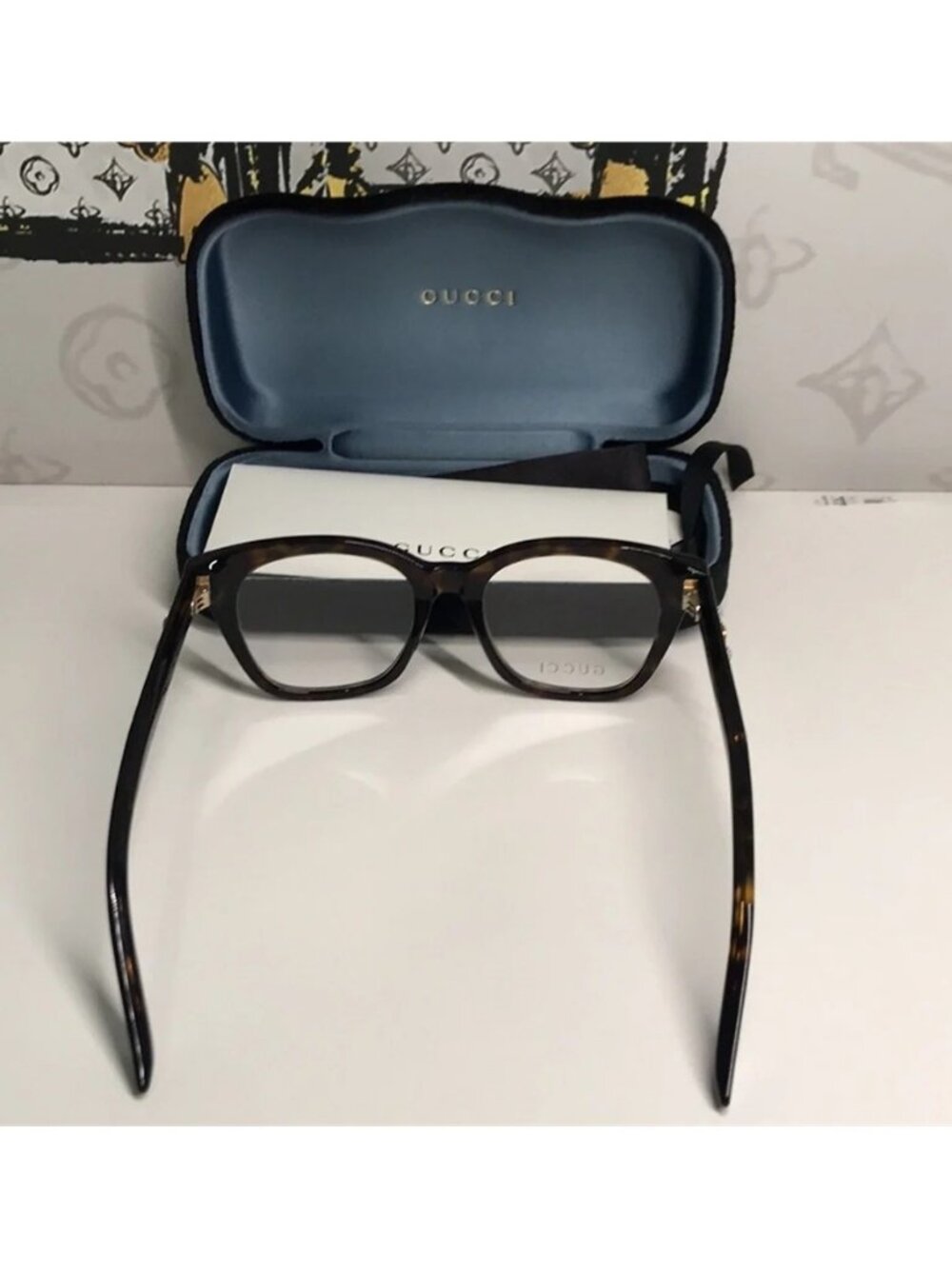 Luxury New Authentic Gucci GG0349O 006 Eyeglasses - Picture 13 of 14